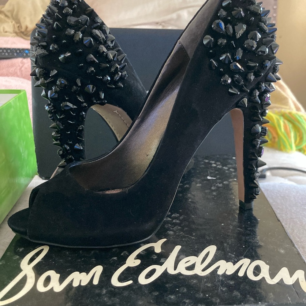 Sam Edelman Lorissa black suede NEVER WORN size 8.5